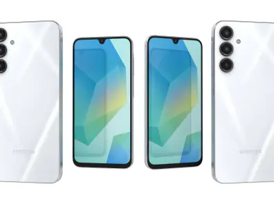 Samsung Galaxy A16 5G Light Gray 3D model