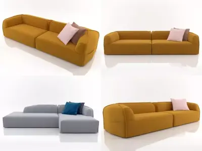 Massas four different sofas 3D model
