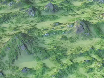 Landcape 139 Low-poly 3D model