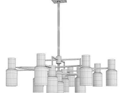 CENTERPORT CHANDELIER Low-poly 3D model
