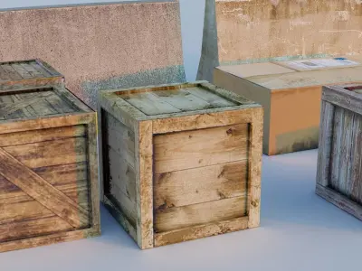 Game Fixtures Low-poly 3D model