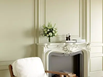 French-style living room 3D model