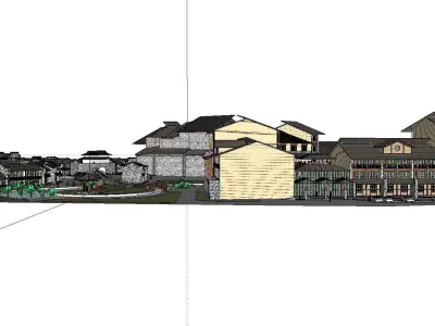 vacation spot-Resort-Fashion Leisure Hotel-0140 3D model