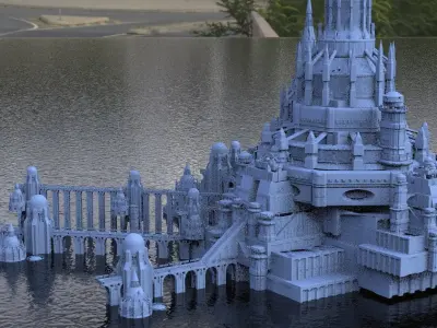 Sir Lancelot Castle Fortress 6 3D model