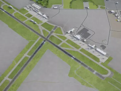 Rochester - Airport - RST Low-poly 3D model