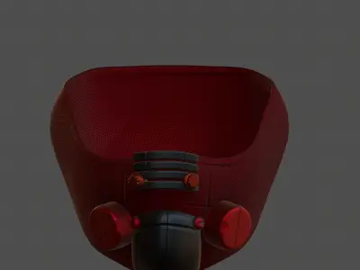 Gas mask helmet 3d model scifi Low-poly  Low-poly 3D model