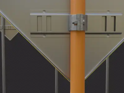 Tokyo Road Sign  Traffic Lights Ahead    Ready to Use Low-poly 3D model