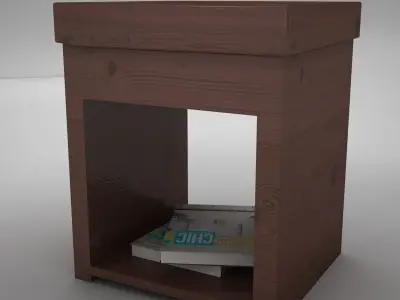 Night Table Low-poly 3D model