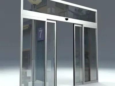 AUTOMATIC SLIDING DOOR Free 3D model
