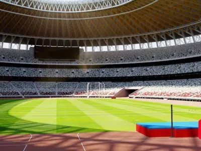 New National Stadium Tokyo - Japan - 2020 Olympics 3D model
