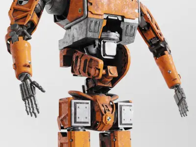 Chappie Prototype Variant Fully IK-RIGGED  3D model