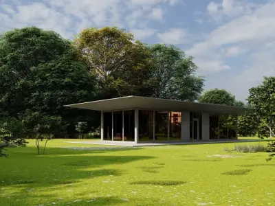 Casa Scene-villa-modern house 3D model