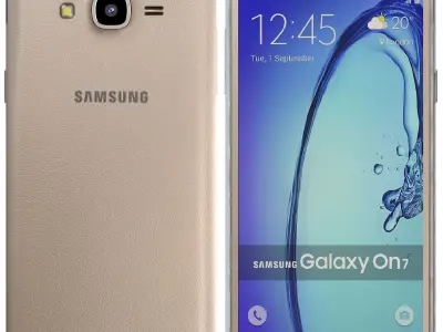 Samsung Galaxy On7 Gold 3D model