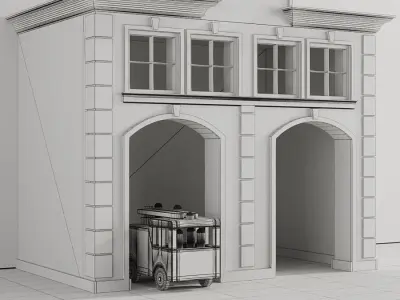 Children playhouse Fire department for kids 3D model