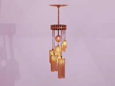 Chandelier Light 3D model buy