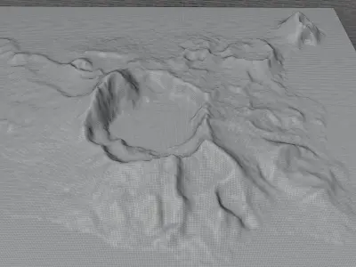 Taal Volcano 3d model terrain 3D model