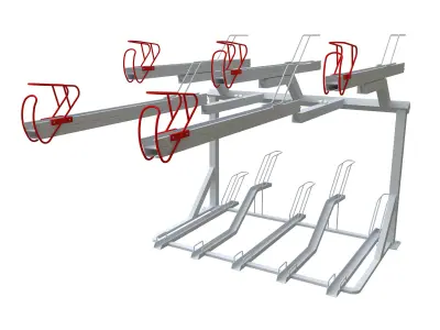 2 Layer Bicycle Rack 3D model