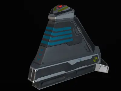 Sci-fi prop Low-poly 3D model