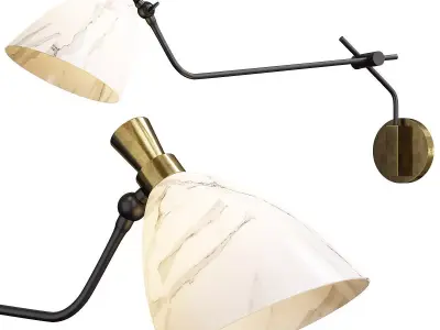 Sinclair Wall Sconce Low-poly 3D model