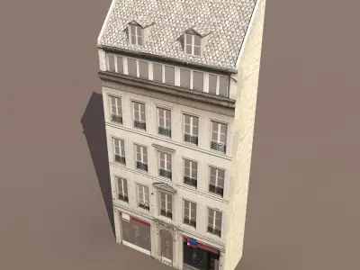 Apartment House 111 Low-poly 3D model