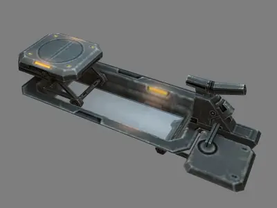 Ground object - lifting platform 3D model