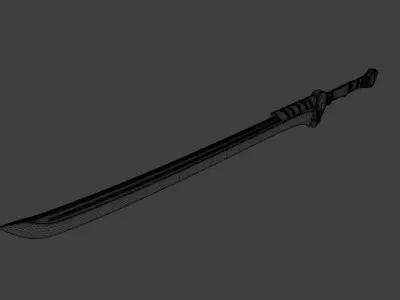 luminous sword 3D model