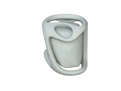 SciFi Shape Object Low Poly 44433 Low-poly 3D model