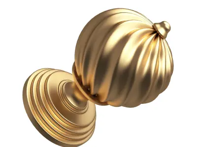 Door Knob 01 Low-poly 3D model