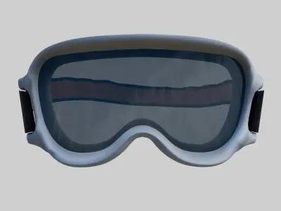 Snow goggles Low-poly 3D model