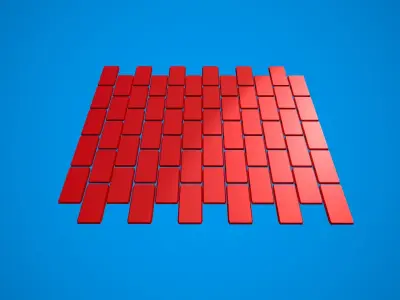 Seamless Stylized Brick - Seamless Mesh  Low-poly 3D model
