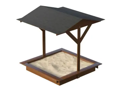 Playground Sandbox Low-poly 3D model