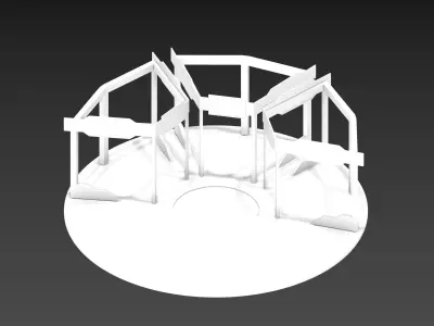 convention booth Free 3D model