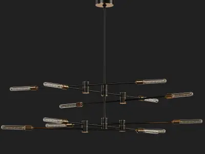 Restoration Hardware KINETIC 2-TIER CHANDELIER 3D model