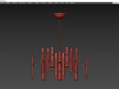 Hollywood Regency Sciolari Low-poly 3D model