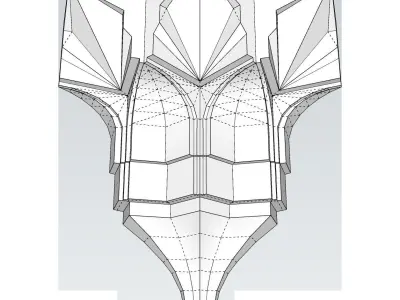 Muqarnas 1 of Sheikhee Abdulqader Efendi Mosque 3D model