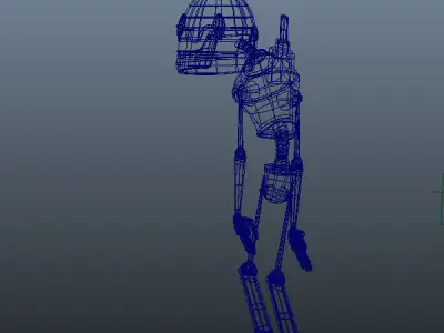 Robot cartoon 02 3D model