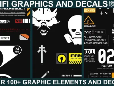 Ultimate Sci-fi Decals Bundle Texture