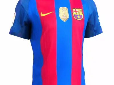 T-Shirt FC Barcelona 3D model