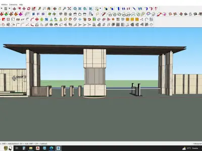 3d model of gatehouse 3D model