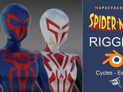 Spectacular Spider - Man 2099 Package Low-poly 3D model