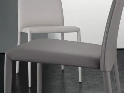 Eral modern dining chair 3D model