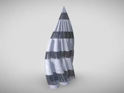 Tube Building Concrete 3D model