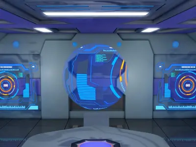 Sci Fi Interior  3D model