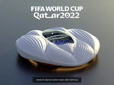 Fifa world cup 2022 qatar stadiums 3D Model Pack