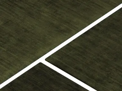 Carpet set 20 - Plain Green Wool Rug - 6K 3D model