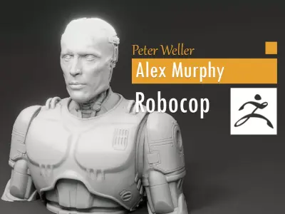 Peter Weller - Alex Murphy - Robocop 3D print model