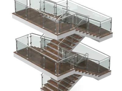 Reproducible stairs 2 3D model