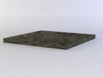 Rock platform Low-poly 3D model