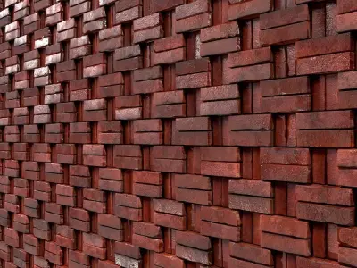 Lattice Brick-08-PBR-2K-4K Texture