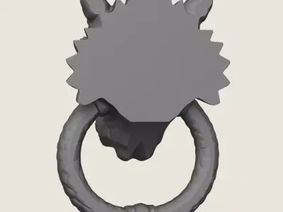 Dragon Face Decorative Art 3D print model